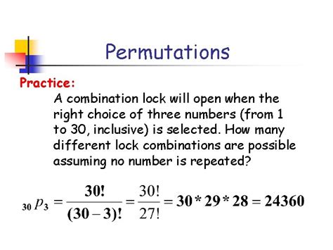 Counting, permutations, and combinations .